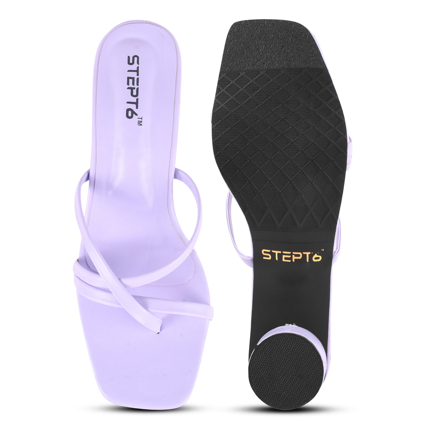 STYLISH CASUAL FAUX LEATHER FLATS FOR WOMEN - LAVENDER