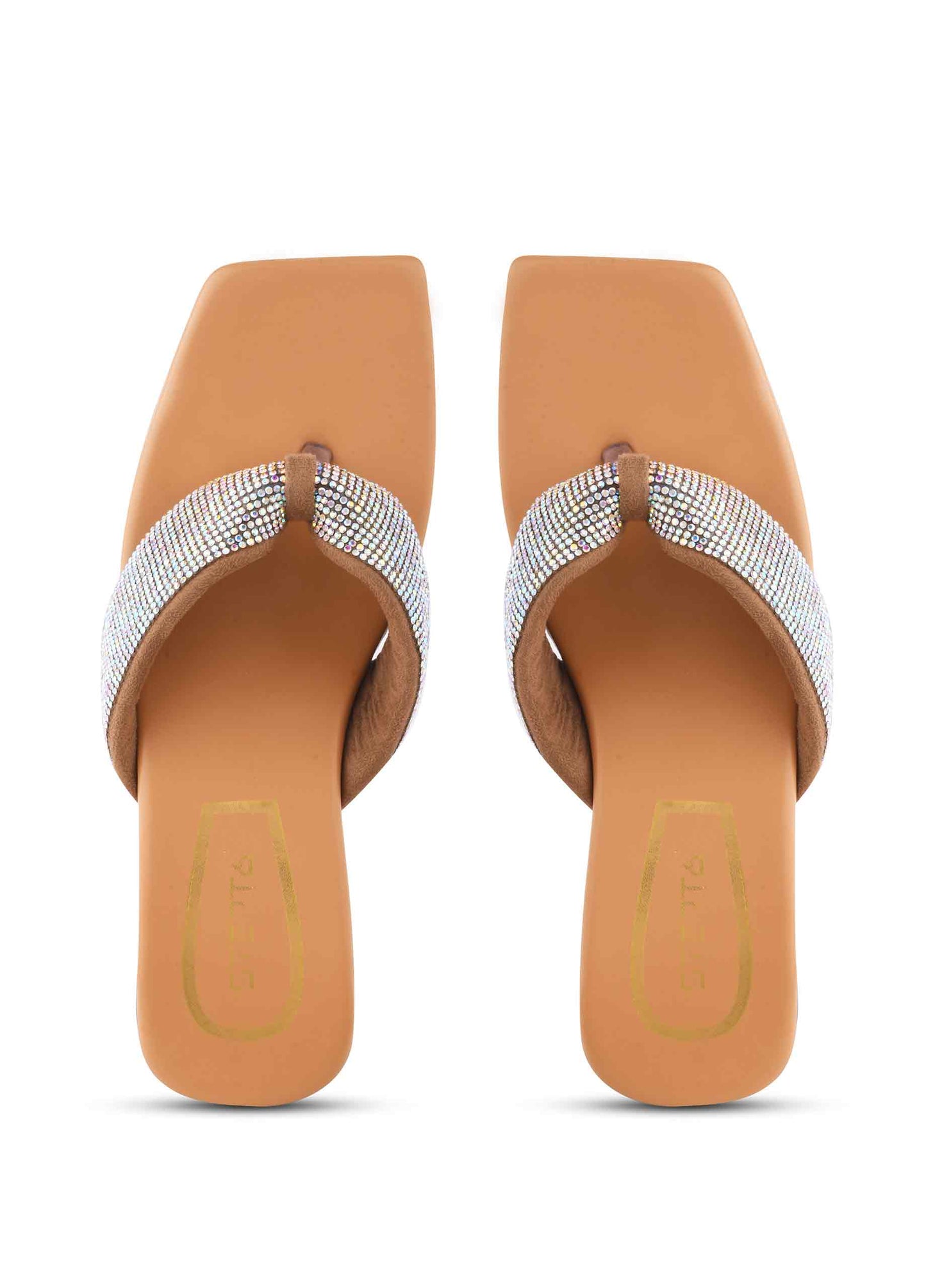 V cross Slip-on Beige