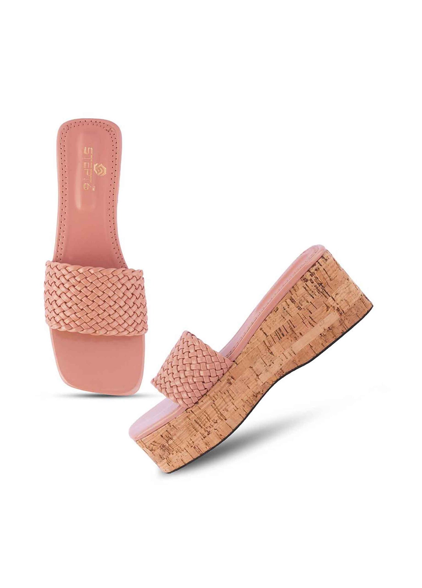 Peach Cork Wedge