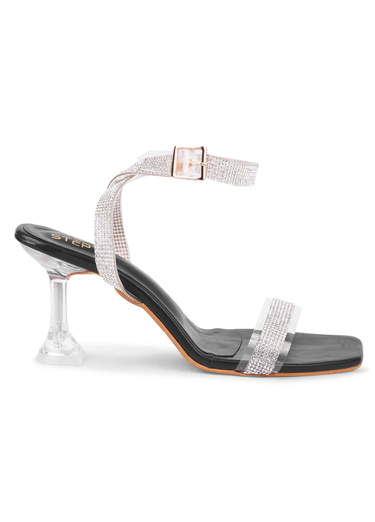 Black Diamond Strap Stilettos