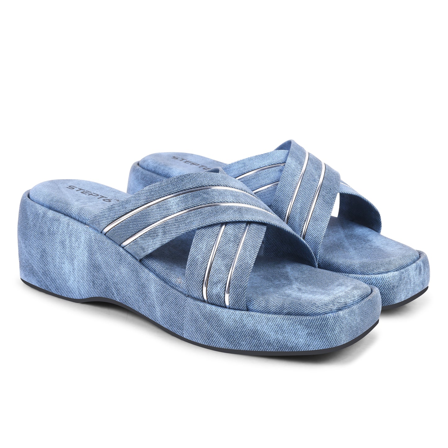DENIM BLUE WEDGES