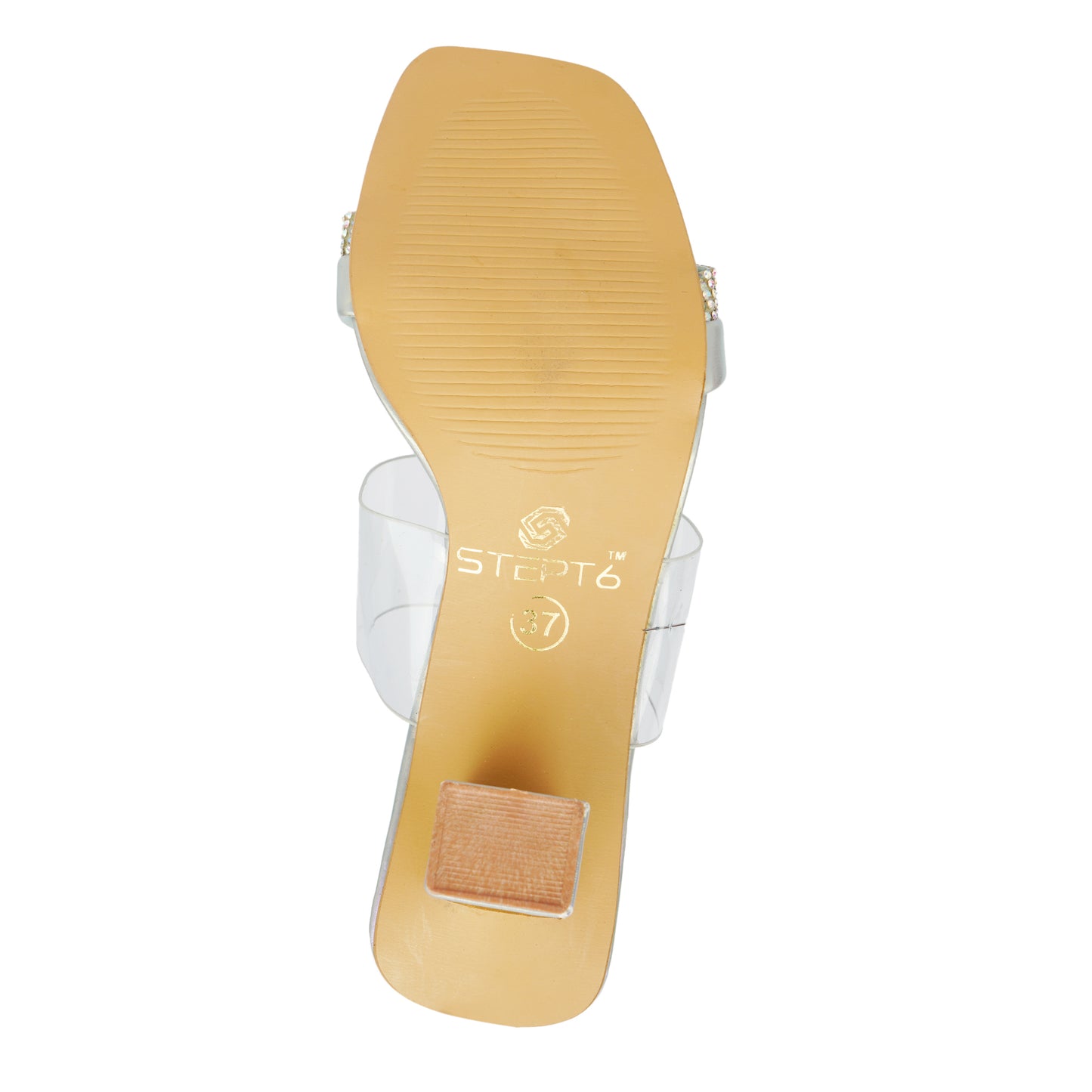 Diamond Strap kitten Heel - Grey