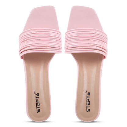 PINK ROUND KITTEN HEEL