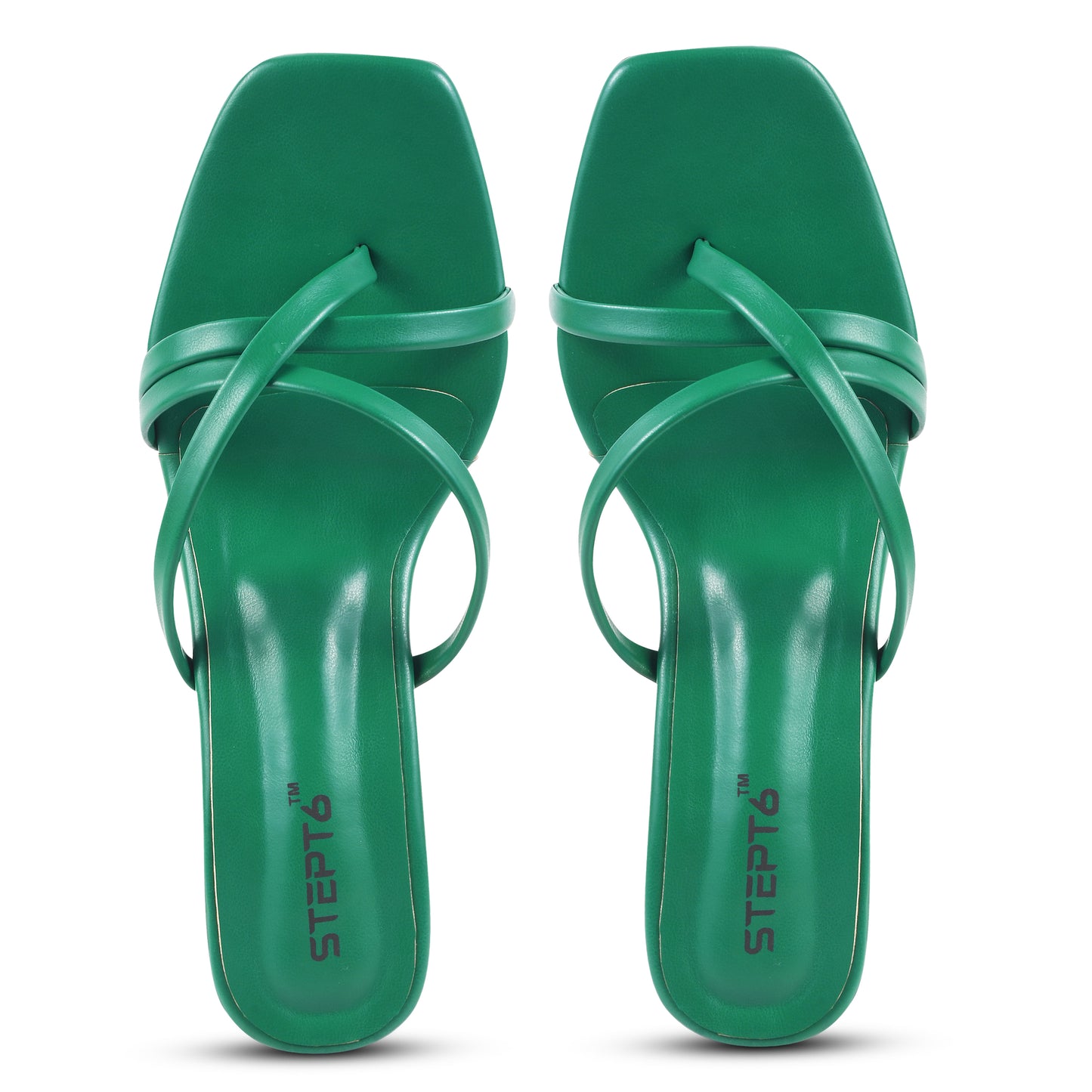 STYLISH CASUAL FAUX LEATHER FLATS FOR WOMEN - GREEN