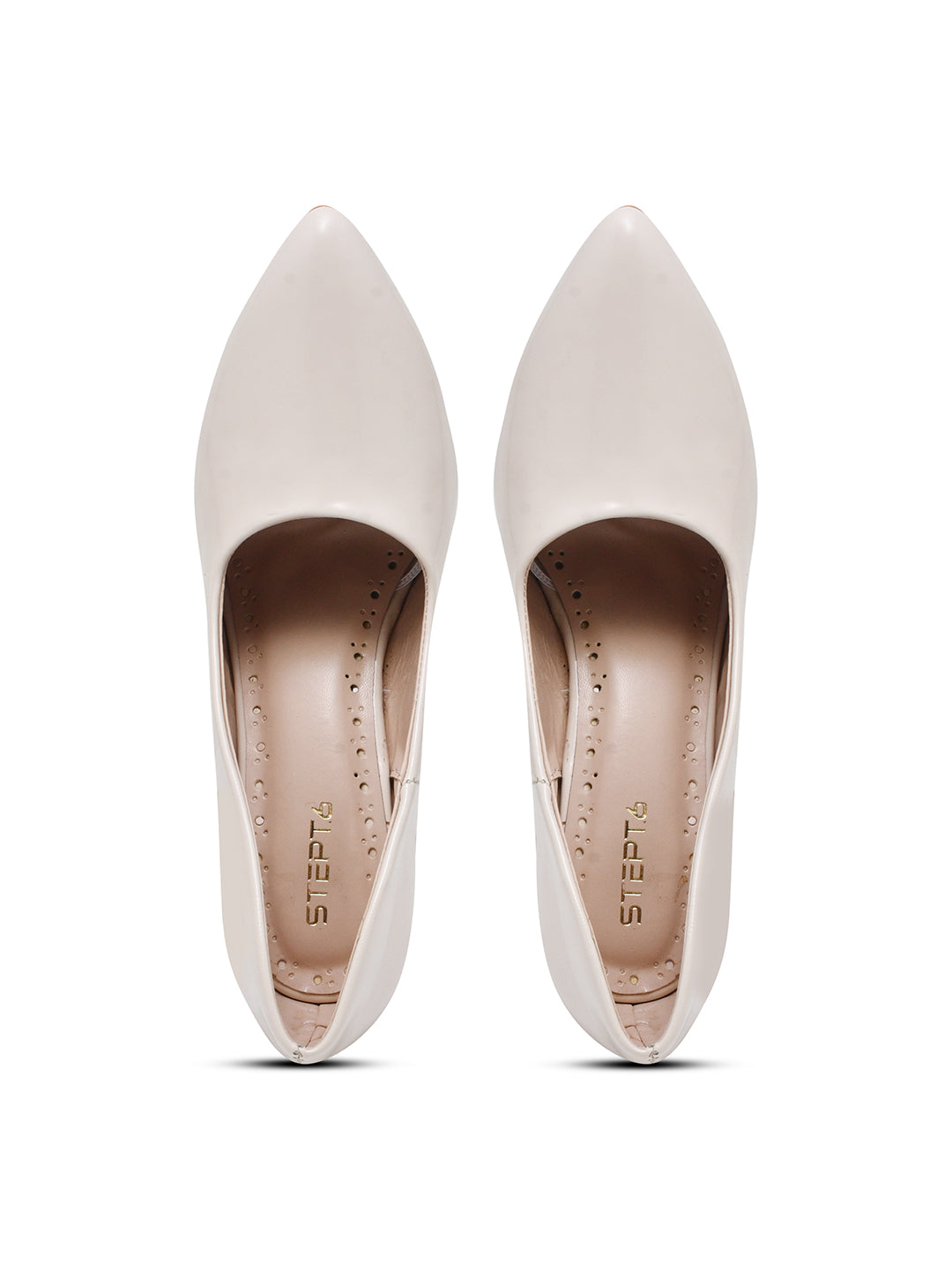 Classic Beige Patent Leather Stilettos