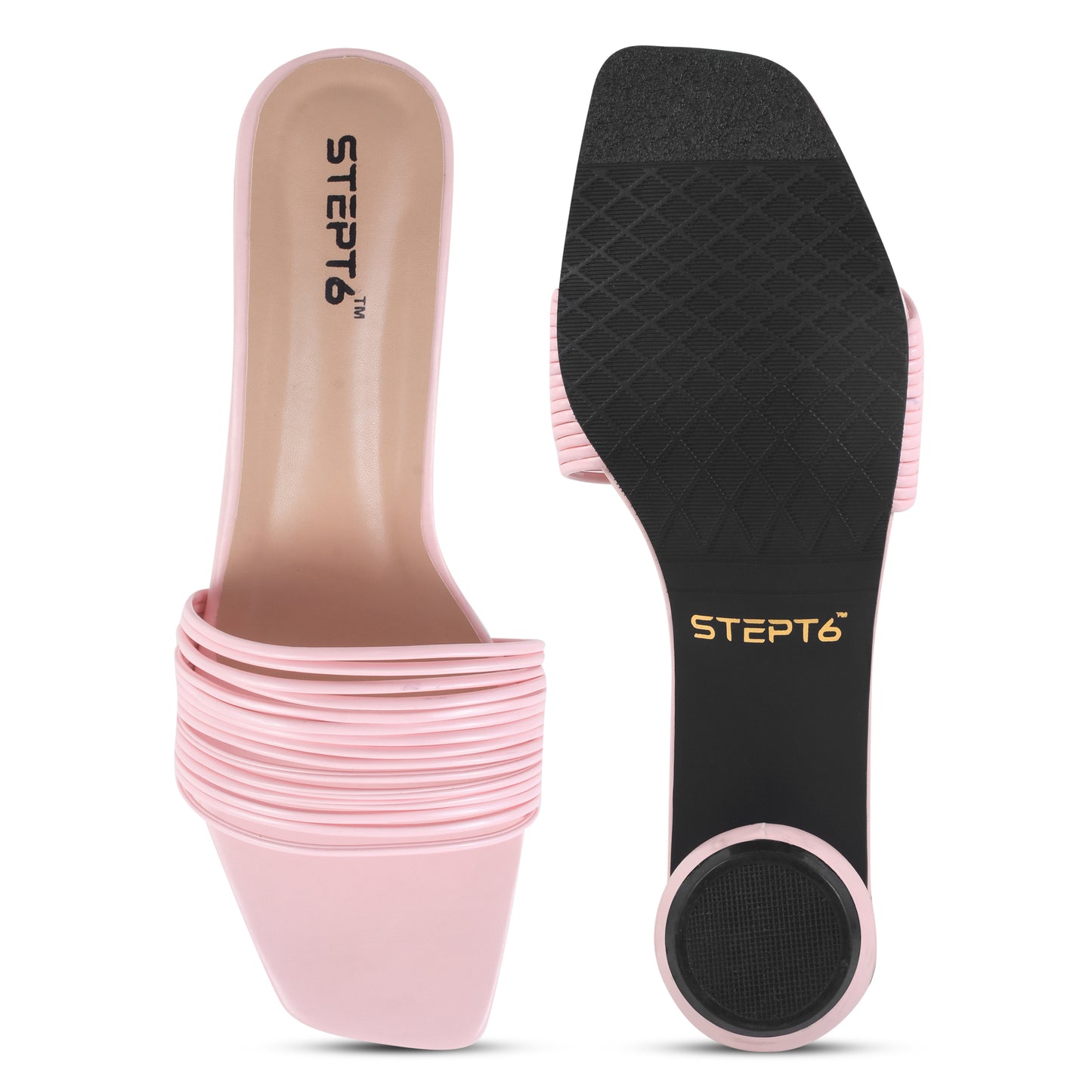 PINK ROUND KITTEN HEEL