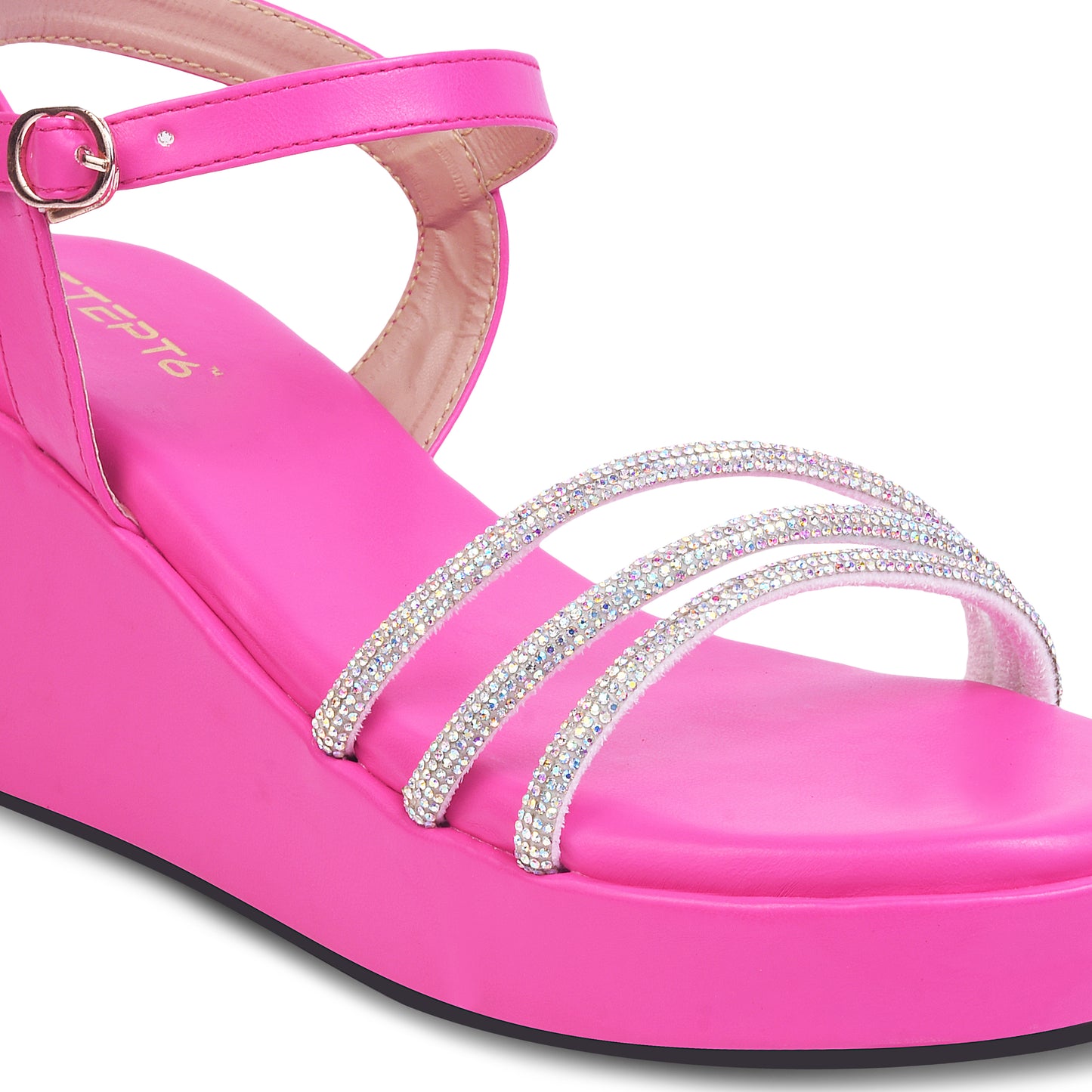 PINK WEDGES IN DIAMOND CHAIN