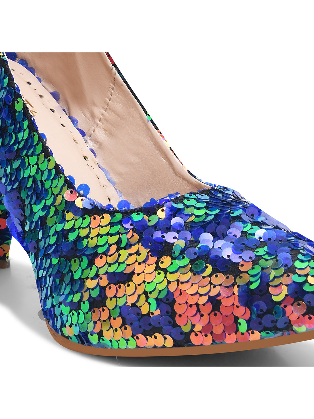 Multi-Color Sequin Party Heels