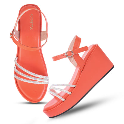 ORANGE WEDGES IN DIAMOND CHAIN