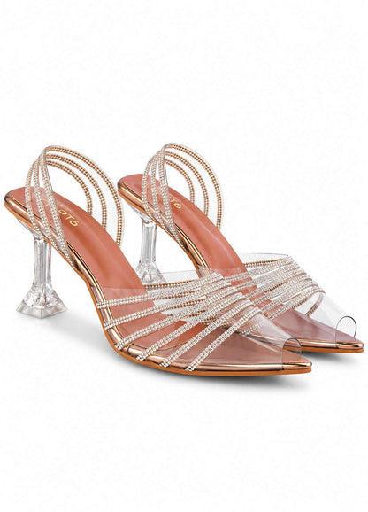 Peep-Toe Antique Stilettoes