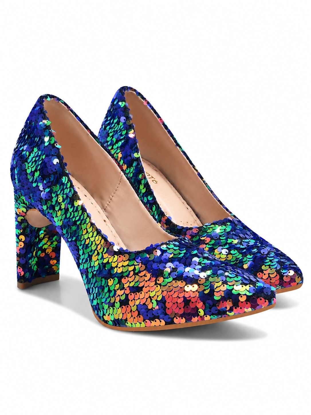MIDNIGHT MIRAGE Sequin Pumps