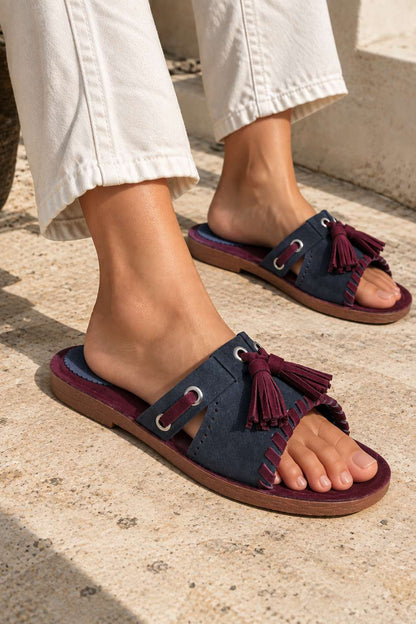 MOCHA-MAROON/BLUE