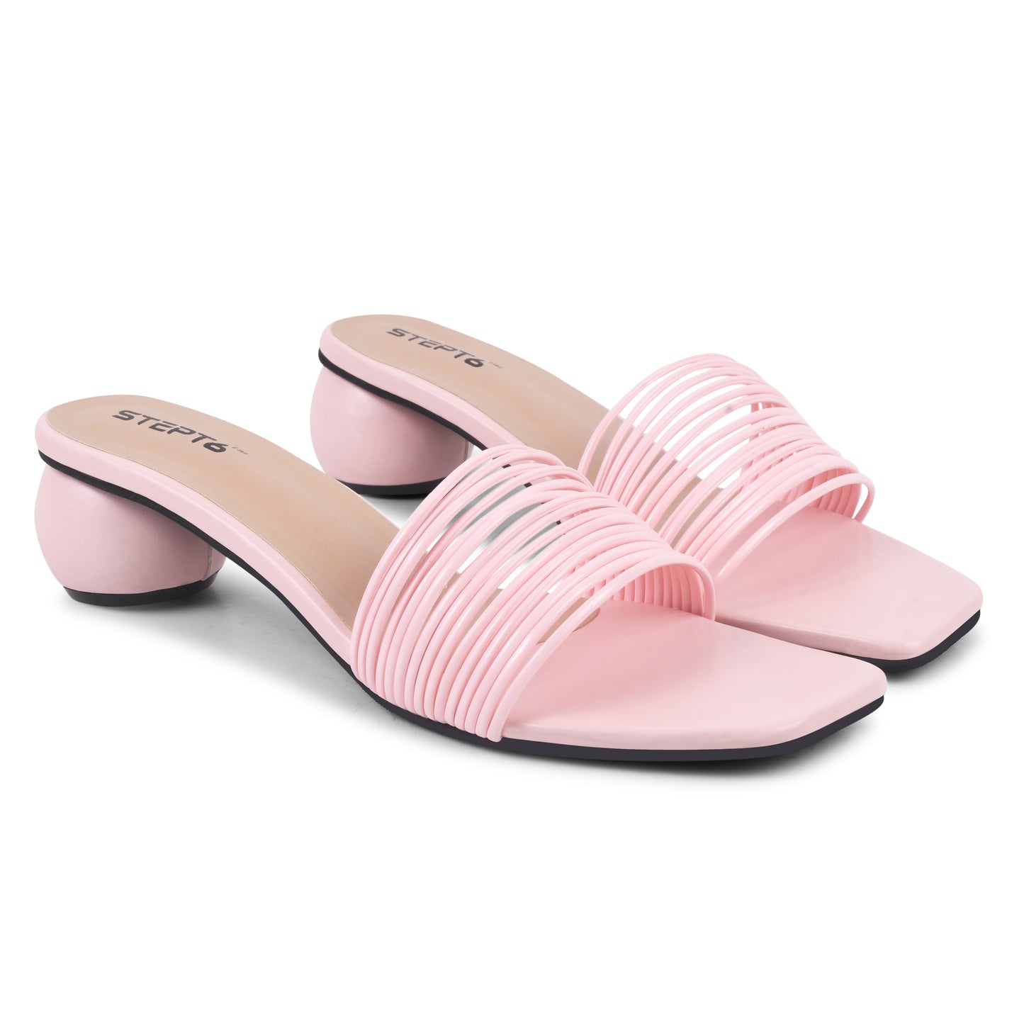 PINK ROUND KITTEN HEEL