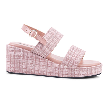 PINK STRAP COMFY WEDGES