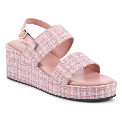 PINK STRAP COMFY WEDGES