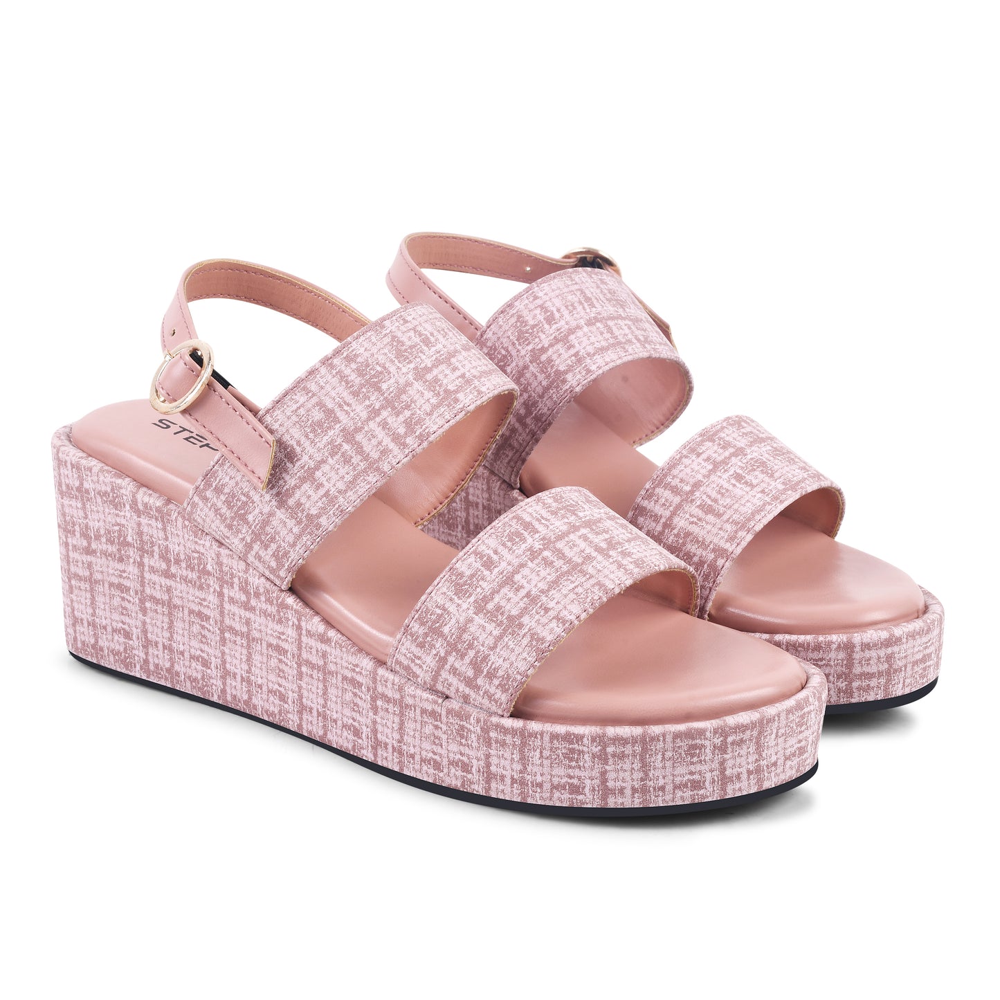 PINK STRAP COMFY WEDGES