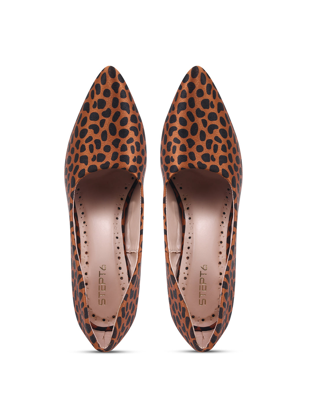 Leopard Print Block Heel Pumps