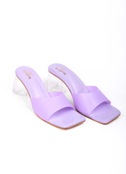 Soft Rubber Strap Heel – Purple