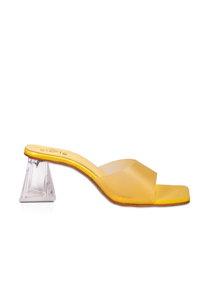 Soft Rubber Strap Heel - Yellow