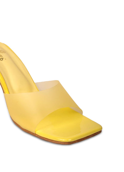 Soft Rubber Strap Heel - Yellow