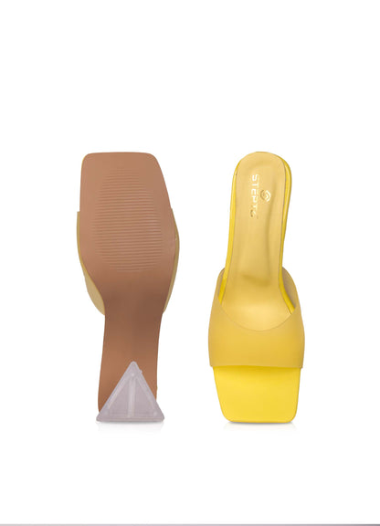 Soft Rubber Strap Heel - Yellow